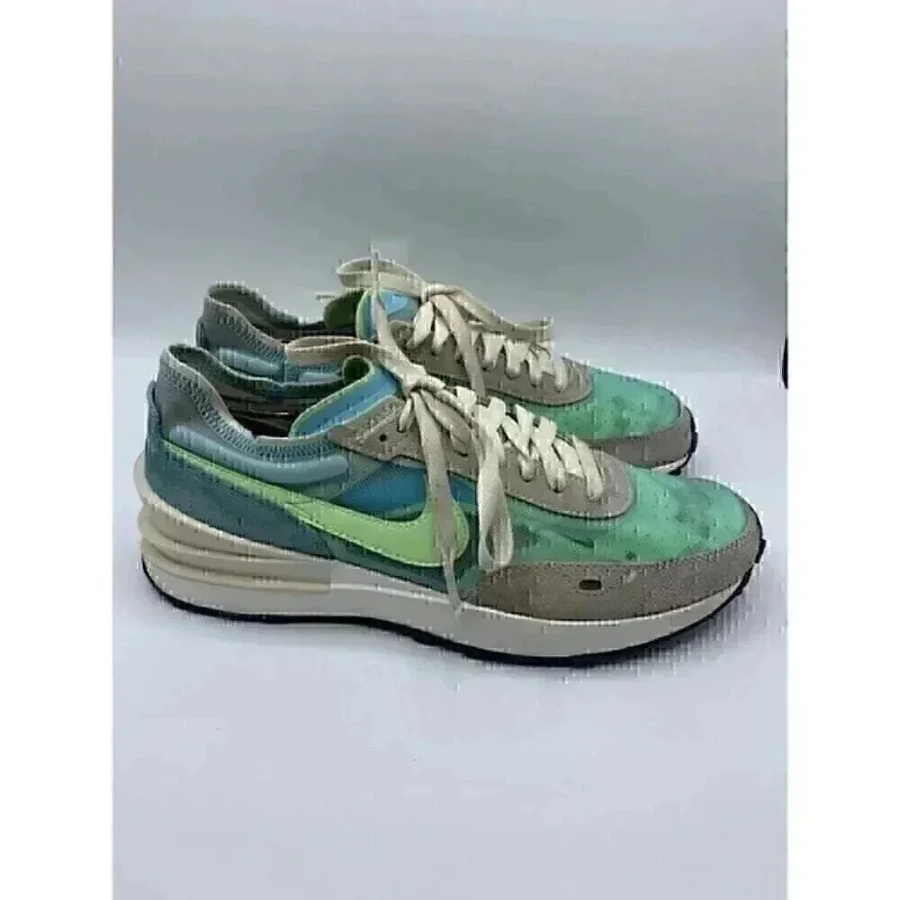 Nike Shoes Women's Size 10 Waffle One Aqua Blue Green Glow‎ DC2533-401 Running